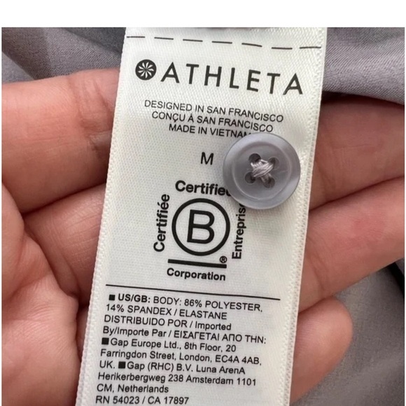 Athleta Urbanite Button Up Long Sleeve Top Shirt Size Medium - Picture 9 of 10